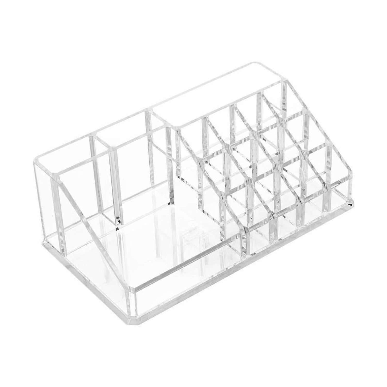6282 16 Compartment Cosmetic Makeup Jewellery Lipstick Storage Organiser Box, Cosmetic Storage Box Make-up Lipstick Organizer / Lipstick Holder Case Transparent 6282 16 Compartment Cosmetic Makeup Jewellery Lipstick Storage Organiser Box, Cosmetic Storage Box Make-up Lipstick Organizer / Lipstick Holder Case Transparent